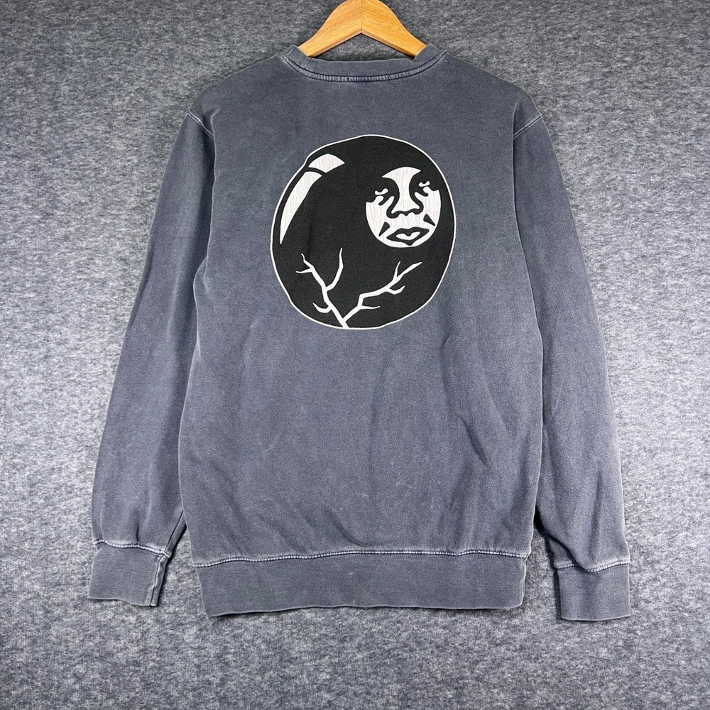 Obey Sweatshirt Mens Small Grey Good Andre the Giant Graphic Crewneck Streetwear